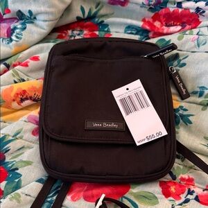 Vera Bradley Black Messenger Bag